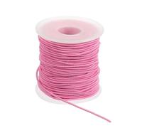 PATIKIL Elastique pour Bracelet 164 Ft/50 Mètres Longueur 1,5 Mm Diamètre, 1 Rouleau Corde Élastique Résistante pour Fabrication De Bijoux Collier Perlage Artisanat DIY, Rose