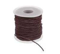 PATIKIL Elastique pour Bracelet 164 Ft/50 Métres Longueur 1.5 mm Diamètre, 1 Rouleau Corde Élastique Résistante pour Fabrication De Bijoux Collier Perlage Artisanat DIY, Marron