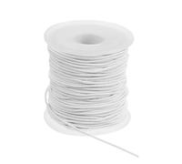 PATIKIL Elastique pour Bracelet 164 Ft/50 Metres Longueur 1.5 mm Diametre, 1 Rouleau Corde Elastique Resistante pour Creation De Bijoux Colliers Perles Loisirs Creatifs DIY, Blanc