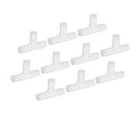 PATIKIL Embouts de Tuyau en Plastique en T de 3/4", 10 Pièces, Raccord en T Égal en Forme de T à 3 Voies, Raccord de Jonction de Mender Adaptateur Union Intersection Barbelé, Transparent