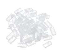 PATIKIL Embouts en Silicone pour la Couture, 200 Embouts en Spirale pour Baleines en Polyester, adaptés aux Baleines en Polyester de 5 mm, Transparents