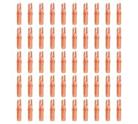 PATIKIL Encoches de Flèche de Tir à l'arc 6,2 Mm 0,244", Lot de 50, Remplacement des Encoches de Flèche, Orange