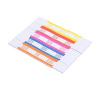 PATIKIL Ensembles Bandes Monétaires, 175 Paquets Orange/Bleu/Vert/Rouge/Jaune Dollar50/Dollar100/Dollar250/Dollar500/Dollar1000 Auto Scellement Argent Sangles Manchons Argent Facture