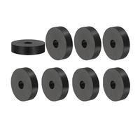 PATIKIL Entretoise en Caoutchouc Polyvalente, 8 Pièces 10mm ID X 40 OD X 10mm T Rondelles D'Isolation Anti-Vibrations en Néoprène pour Boulons Hvac Accessoires de Voiture