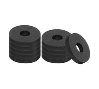 PATIKIL Entretoise en Caoutchouc Polyvalente, Lot De 10, 1,2" OD 0,39" ID 0,2" d'Épaisseur, Rondelle en Néoprène Anti-Vibration et Isolante pour Boulons HVAC et Accessoires De Voiture