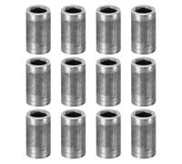 PATIKIL Entretoises en Acier au Carbone M6, 12pcs Entretoise Métallique Acier à Vis Ronde, Rondelle Plate pour Vis Tige Filetée Écrous Boulons, 6mm ID x 10mm OD x 19mm Hauteur