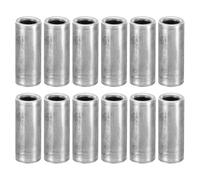 PATIKIL Entretoises en Acier au Carbone M6, 12pcs Entretoise Métallique Acier à Vis Ronde, Rondelle Plate pour Vis Tige Filetée Écrous Boulons, 6mm ID x 10mm OD x 25mm Hauteur