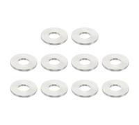 PATIKIL Entretoises en Acier Inoxydable M4, 10 Pcs Entretoises Métalliques 4,2 mm ID x 10 mm OD x 2 mm L Entretoises en Acier Inoxydable à Vis Rondes pour Vis de 5/32 Pouces ou M4
