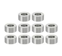 PATIKIL Entretoises en Acier Inoxydable M5, 10pcs Entretoise Métallique à Vis Ronde, Rondelle Plate pour Vis Tige Filetée Écrous Boulons Gonds de Porte, 5.2mm ID x 10mm OD x 5mm Hauteur