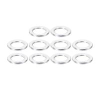 PATIKIL Entretoises en Aluminium M10, 10pcs Entretoise Métallique à Vis Ronde, Rondelle Plate pour Vis Tige Filetée Écrous Boulons Gonds de Porte, 10.2mm ID x 16mm OD x 1.5mm Hauteur