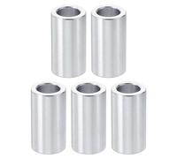 PATIKIL Entretoises en Aluminium M10, 5pcs Entretoise Métallique à Vis Ronde, Rondelle Plate pour Vis Tige Filetée Écrous Boulons Gonds de Porte, 10.2mm ID x 16mm OD x 30mm Hauteur