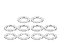 PATIKIL Entretoises en Aluminium M12, 10 Pièces D'Entretoises Métalliques en Aluminium 12,5 mm ID x 20 mm OD x 3 mm L, Entretoises en Aluminium à Vis Rondes pour Vis de 1/2 Pouce Ou M12