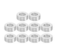 PATIKIL Entretoises en Aluminium M12, 10 Pièces Entretoise Métallique en Aluminium 12,5 mm ID x 24 mm OD x 10 mm L Entretoise à Vis Ronde pour Vis de 1/2 Pouce Ou M12