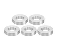 PATIKIL Entretoises en Aluminium M12, 5pcs Entretoise Métallique à Vis Ronde, Rondelle Plate pour Vis Tige Filetée Écrous Boulons Gonds de Porte, 12.5mm ID x 24mm OD x 6mm Hauteur