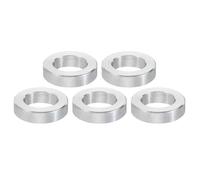 PATIKIL Entretoises en Aluminium M12, 5pcs Entretoise Métallique à Vis Ronde, Rondelle Plate pour Vis Tige Filetée Écrous Boulons Gonds de Porte, 12.5mm ID x 20mm OD x 6mm Hauteur