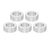PATIKIL Entretoises en Aluminium M12, 5pcs Entretoise Métallique à Vis Ronde, Rondelle Plate pour Vis Tige Filetée Écrous Boulons Gonds de Porte, 12.5mm ID x 20mm OD x 8mm Hauteur