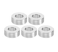 PATIKIL Entretoises en Aluminium M12, 5pcs Entretoise Métallique à Vis Ronde, Rondelle Plate pour Vis Tige Filetée Écrous Boulons Gonds de Porte, 12.5mm ID x 24mm OD x 10mm Hauteur