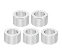 PATIKIL Entretoises en Aluminium M12, 5pcs Entretoise Métallique à Vis Ronde, Rondelle Plate pour Vis Tige Filetée Écrous Boulons Gonds de Porte, 12.5mm ID x 20mm OD x 12mm Hauteur