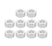 PATIKIL Entretoises en Aluminium M2, 10pcs Entretoise Métallique à Vis Ronde, Rondelle Plate pour Vis Tige Filetée Écrous Boulons Gonds de Porte, 2.6mm ID x 5mm OD x 2.5mm Hauteur