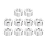 PATIKIL Entretoises en Aluminium M3, 10pcs Entretoise Métallique à Vis Ronde, Rondelle Plate pour Vis Tige Filetée Écrous Boulons Gonds de Porte, 3.1mm ID x 6mm OD x 2.5mm Hauteur