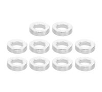 PATIKIL Entretoises en Aluminium M3, 10pcs Entretoise Métallique à Vis Ronde, Rondelle Plate pour Vis Tige Filetée Écrous Boulons Gonds de Porte, 3.1mm ID x 5mm OD x 2mm Hauteur