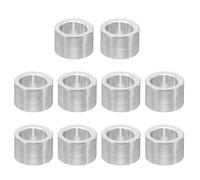 PATIKIL Entretoises en Aluminium M4, 10 Pièces Entretoise Métallique en Aluminium 4,1 mm ID x 6 mm OD x 4 mm L Entretoise en Aluminium à Vis Ronde pour Vis de 5/32 Pouces Ou M4