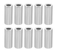 PATIKIL Entretoises en Aluminium M4, 10 Pièces Entretoise Métallique en Aluminium 4,2 mm ID x 8 mm OD x 20 mm L Entretoise en Aluminium à Vis Ronde pour Vis de 5/32 Pouces Ou M4