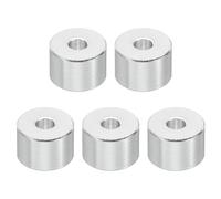 PATIKIL Entretoises en Aluminium M5, 5 Pièces Entretoise Métallique en Aluminium 5,2 mm ID x 16 mm OD x 10 mm L Entretoise en Aluminium à Vis Ronde pour Vis de 1/5" Ou M5
