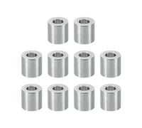 PATIKIL Entretoises en Aluminium M6, 10 Pièces d'Entretoises Métalliques en Aluminium 6,2 mm ID x 12 mm OD x 12 mm L Entretoise en Aluminium à Vis Ronde pour Vis de 1/4" ou M6