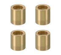 PATIKIL Entretoises en Laiton M12, 4pcs Entretoise Métallique Cuivre à Vis Ronde, Rondelle Plate pour Vis Tige Filetée Écrous Boulons Gonds de Porte, 12mm ID x 18mm OD x 22mm Hauteur