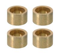 PATIKIL Entretoises en Laiton M12, 4pcs Entretoise Métallique Cuivre à Vis Ronde, Rondelle Plate pour Vis Tige Filetée Écrous Boulons Gonds de Porte, 12mm ID x 16mm OD x 7mm Hauteur