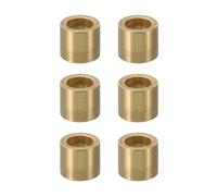 PATIKIL Entretoises en Laiton M12, 6pcs Entretoise Métallique Cuivre à Vis Ronde, Rondelle Plate pour Vis Tige Filetée Écrous Boulons Gonds de Porte, 12mm ID x 18mm OD x 18mm Hauteur