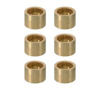 PATIKIL Entretoises en Laiton M12, 6pcs Entretoise Métallique Cuivre à Vis Ronde, Rondelle Plate pour Vis Tige Filetée Écrous Boulons Gonds de Porte, 12mm ID x 16mm OD x 8mm Hauteur