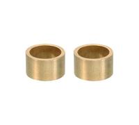 PATIKIL Entretoises en Laiton M16, 2pcs Entretoise Métallique Cuivre à Vis Ronde, Rondelle Plate pour Vis Tige Filetée Écrous Boulons Gonds de Porte, 16mm ID x 20mm OD x 15mm Hauteur