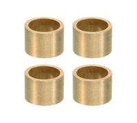 PATIKIL Entretoises en Laiton M16, 4pcs Entretoise Métallique Cuivre à Vis Ronde, Rondelle Plate pour Vis Tige Filetée Écrous Boulons Gonds de Porte, 16mm ID x 20mm OD x 18mm Hauteur