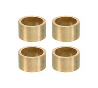 PATIKIL Entretoises en Laiton M16, 4pcs Entretoise Métallique Cuivre à Vis Ronde, Rondelle Plate pour Vis Tige Filetée Écrous Boulons Gonds de Porte, 16mm ID x 20mm OD x 12mm Hauteur