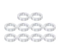 PATIKIL Entretoises M8 en Aluminium, 10 Pcs Métalliques 8.2mm ID x 12mm OD x 3mm L, Vis D'Espacement Ronde pour Boulons à Vis 5/16" Ou M8