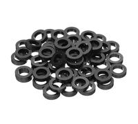 PATIKIL Entretoises rondes en ABS pour prises électriques M10, 60 pièces ID de 10,2 mm, OD de 16 mm, longueur de 3 mm sans filetage, entretoises pour interrupteurs et prises pour vis M10
