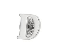 PATIKIL Épingles de Col de Lettre, Épingles de Broche de Lettre d'Alphabet Initial pour Femmes Hommes Chemise Robe Costumes Manteau Col, Ton Argent, Lettre D