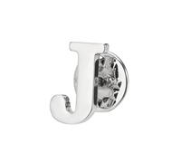 PATIKIL Épingles de Revers de Lettre, Épingles de Collier d'Alphabet Initial, Épingles de Broche de Lettre pour Femmes Hommes Chemise Robe Costumes Manteau Col, Ton Argent, Lettre J