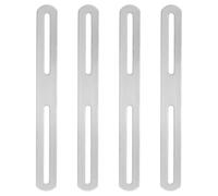 PATIKIL Équerres d'Angle en Acier Inoxydable 10,83 x 0,94 Pouces, 4 Pièces Équerre en L Joint de Support d'Angle Droit Équerre en L Fixations d'Angle en Argent