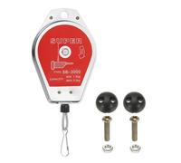 PATIKIL Équilibreur à ressort rétractable 3,3-6,6 livres 1,5-3 kg argent | Équilibreur d'outil à ressort de palier, 4 pieds, Rétracteur de câble réglable avec positionneur