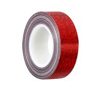 PATIKIL Étincelle Paillettes Ruban 15mm x 5m, 1 Paquet Holographique Art Prisme Masquage Rubans Autocollant pour Bricolage Art Artisanat Enveloppement Décoration, Rouge