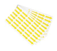 PATIKIL Étiquette Autocollante de Petite Flèche 1,2 X 0,5", 120 Pcs Autocollant de Signalisation Adhésif pour La Codification Des Couleurs, Jaune
