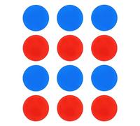 PATIKIL Étiquette Autocollante Eau Chaude Et Froide 6 Paires/12 Packs D'Autocollants En Forme Ronde En Acrylique Pour Robinets Et Éviers Rouge/Bleu