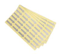 PATIKIL Étiquette Autocollante Flèche Petite 1,2 X 0,5", 120 Pcs Autocollant de Codage Couleur Adhésif pour Marquage de Direction de Flux de Gaz, Inspection Des Défauts, Gris