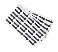 PATIKIL Étiquette Autocollante Flèche Petite 1,2 X 0,5", 120 Pcs Autocollant de Codage Couleur Adhésif pour Marquage de Direction de Flux de Gaz, Inspection de Défauts, Marquage, Noir