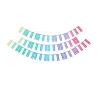 PATIKIL Étiquette de Note de Clavier de Piano, 88 Touches en Silicone Amovible, Pas Besoin d'Autocollants, Guide de Notes de Piano pour Débutants, Couleur Arc-En-Ciel