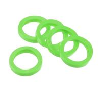 PATIKIL Étiquettes de Capuchon de Clé, 40Pcs Anneaux de Couverture de Capuchon de Clé en Plastique Étiquettes d'Identification de Clés pour Bureau, Maison, Appartement, Vert (Id 0,87")