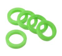 PATIKIL Étiquettes de Capuchon de Clé, 40Pcs Anneaux de Couverture de Capuchon de n Plastique Étiquettes d'Identification de Clés pour Bureau Maison Appartement, Vert (0,67" Id)